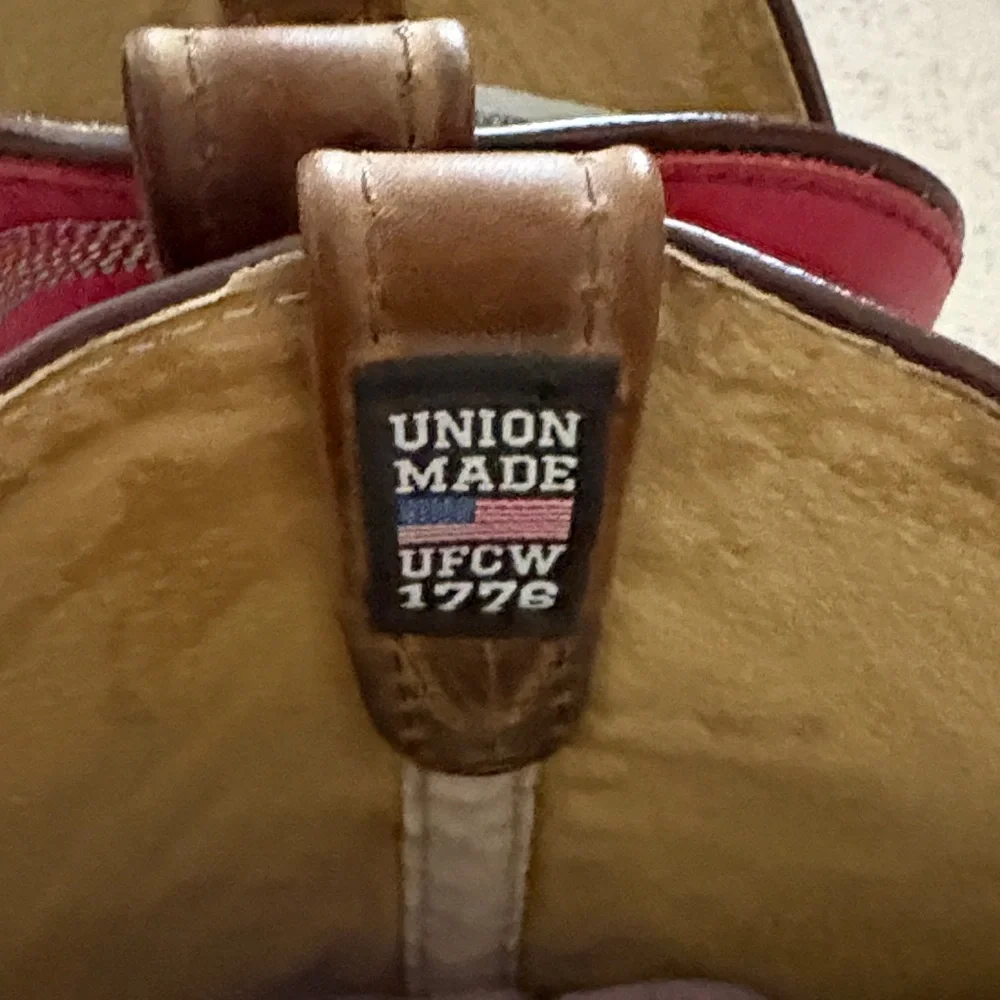 Double H Red and Brown Men's Boots - Picture 3 of 6